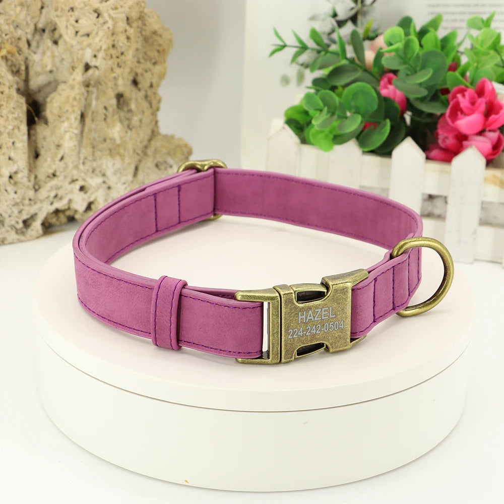 Custom Soft Leather Collar