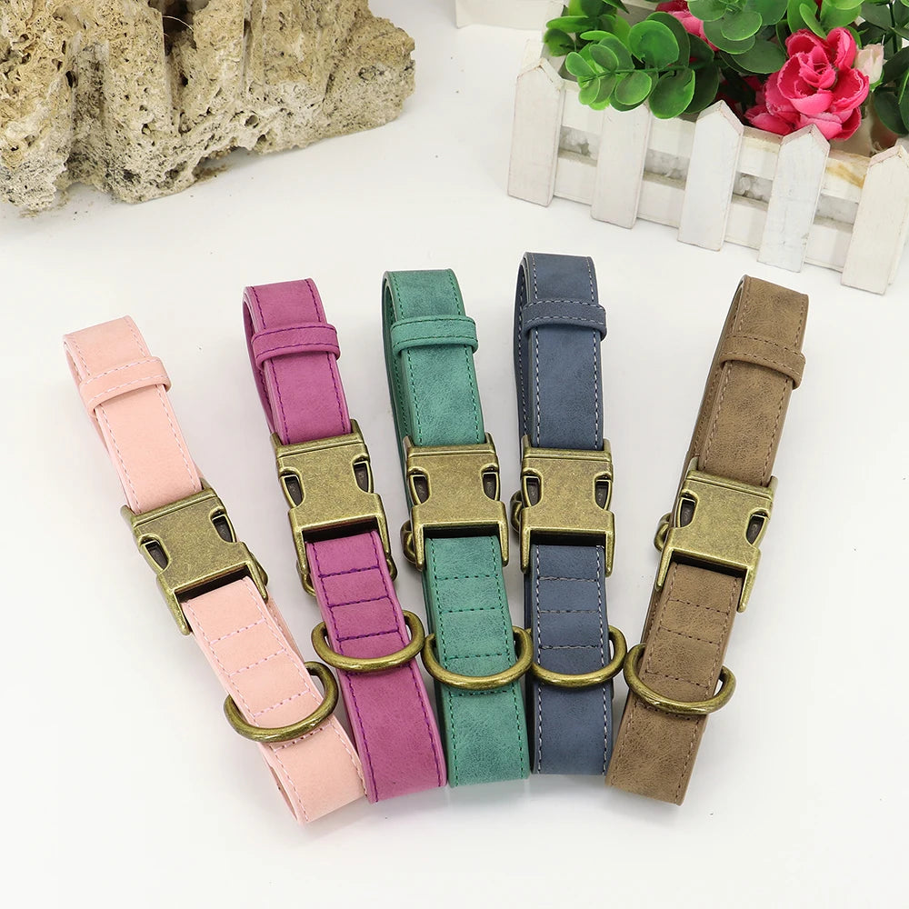 Custom Soft Leather Collar