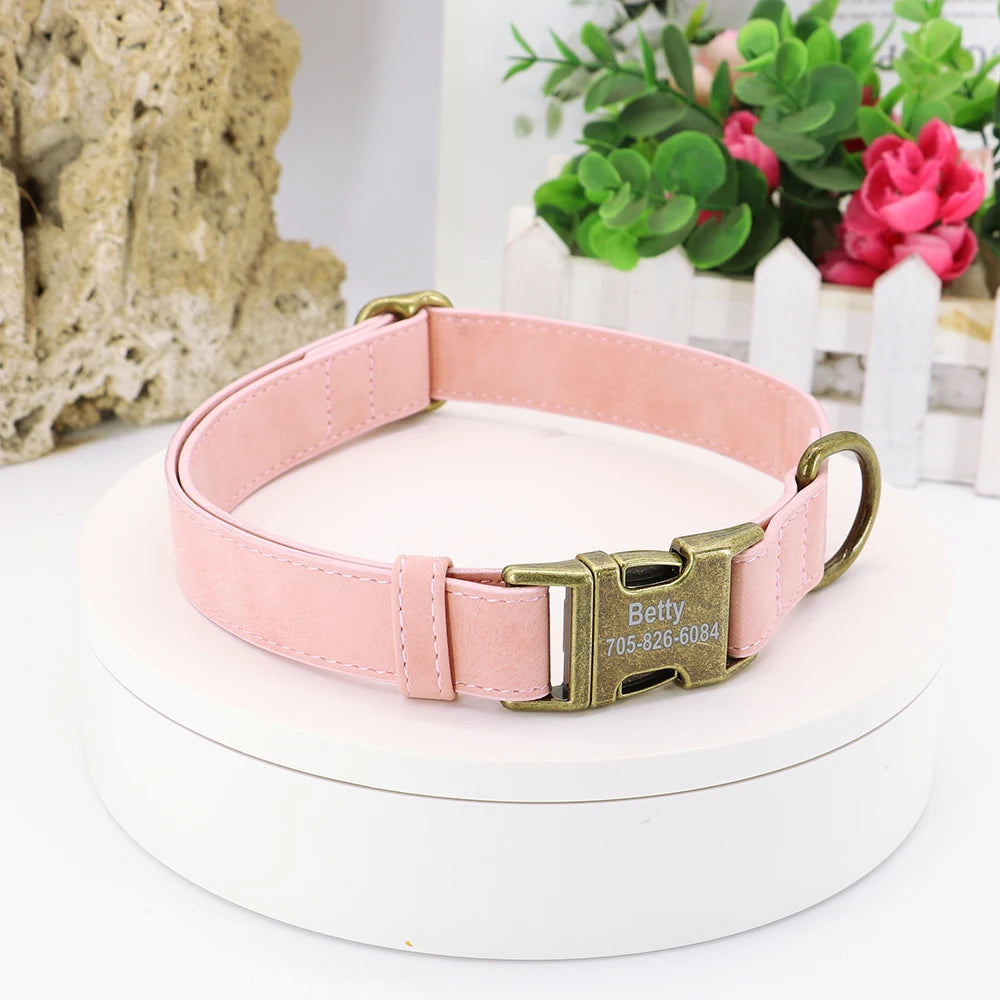 Custom Soft Leather Collar