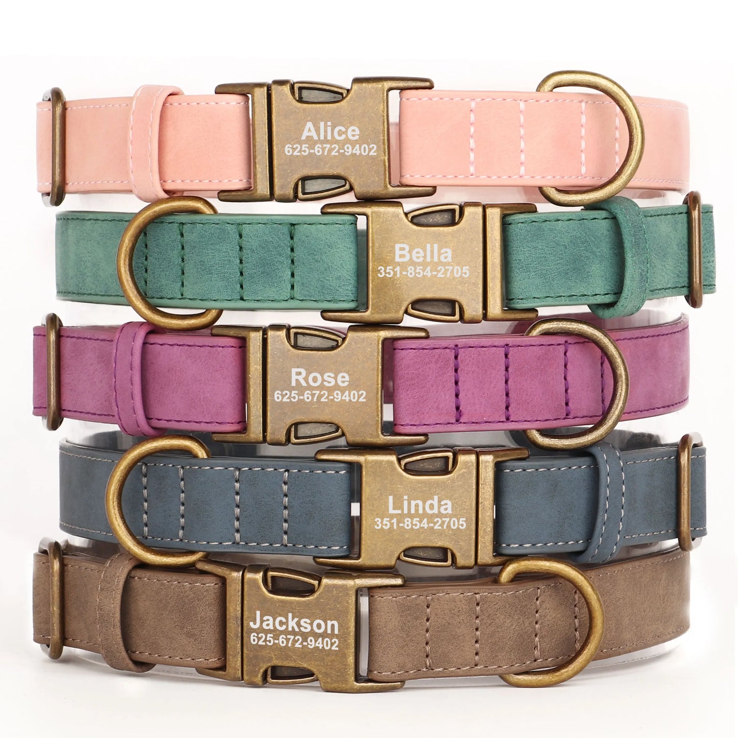 Custom Soft Leather Collar