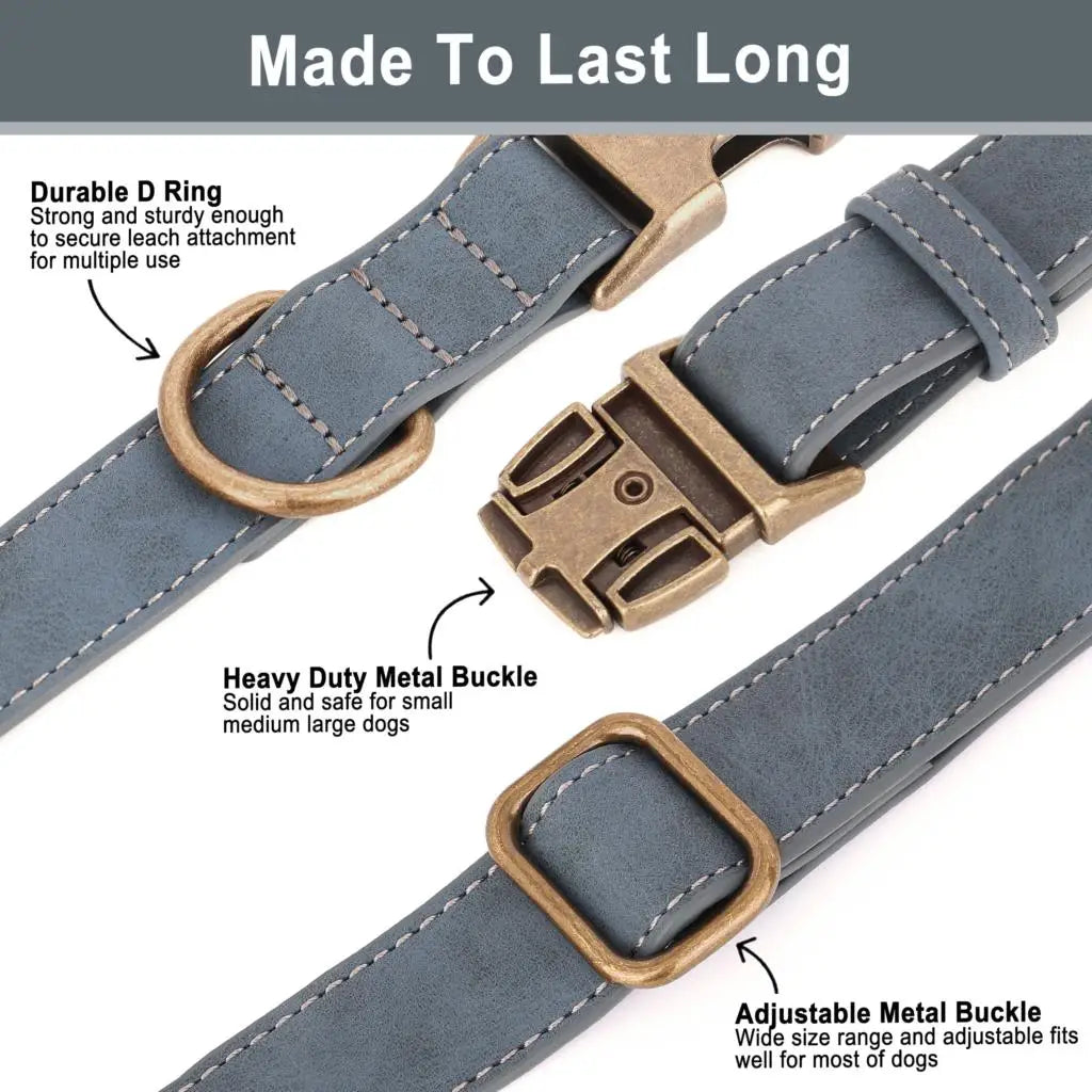 Custom Soft Leather Collar