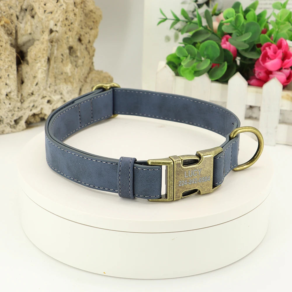Custom Soft Leather Collar