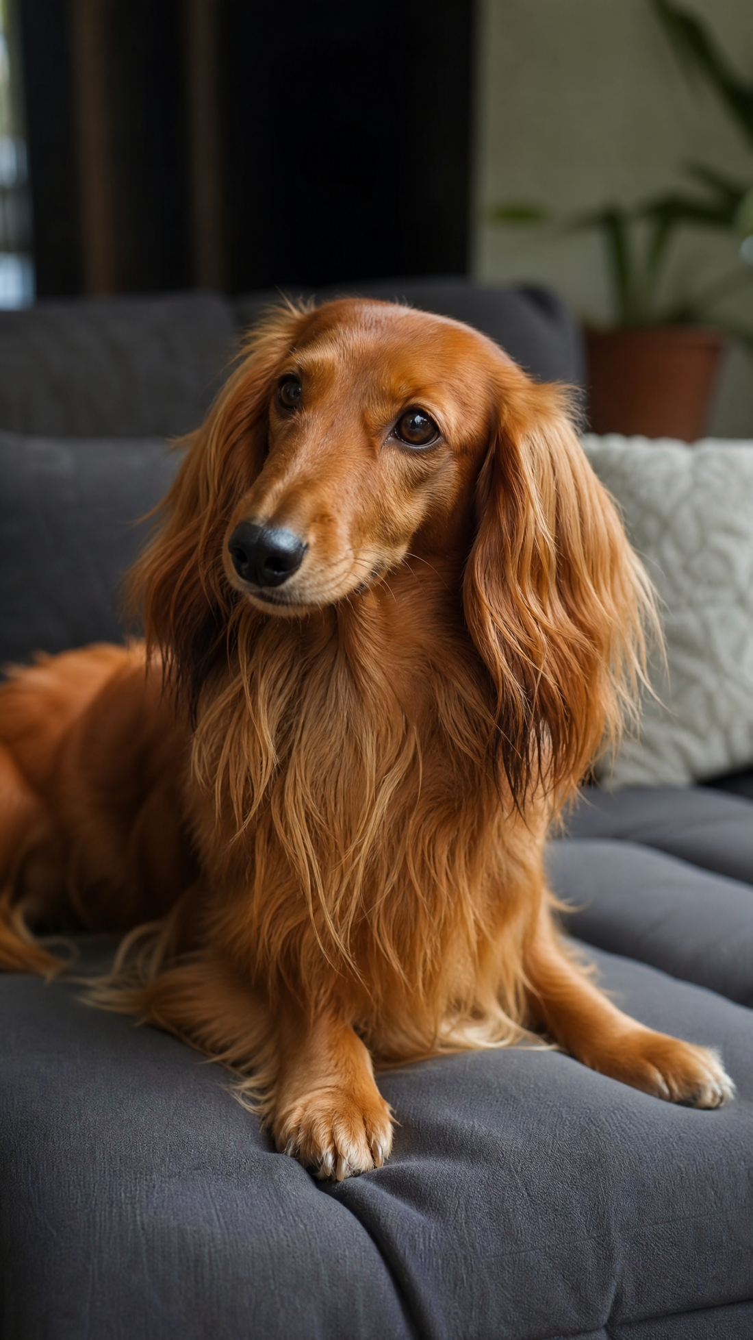 Long Haired Dachshund Coat Care as October Begins