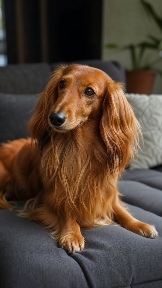 Long Haired Dachshund Coat Care as October Begins