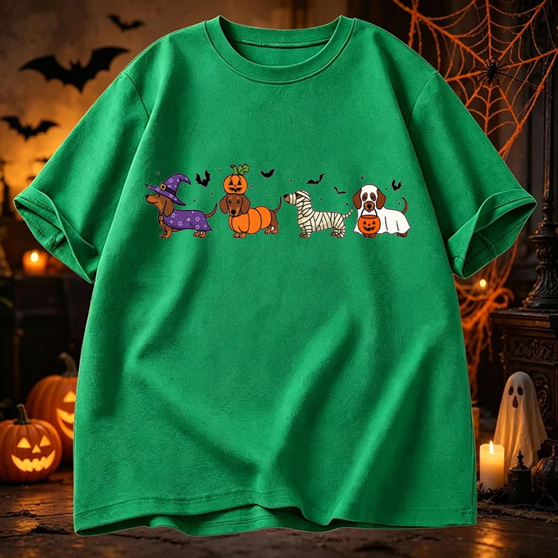 Graphic Dachshund Halloween T-Shirt