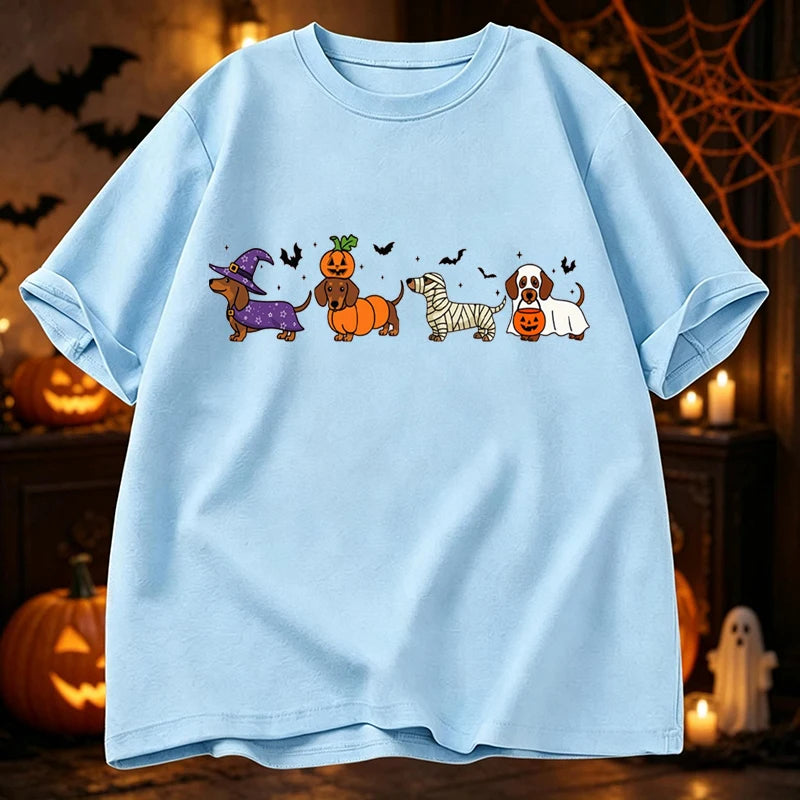 Graphic Dachshund Halloween T-Shirt
