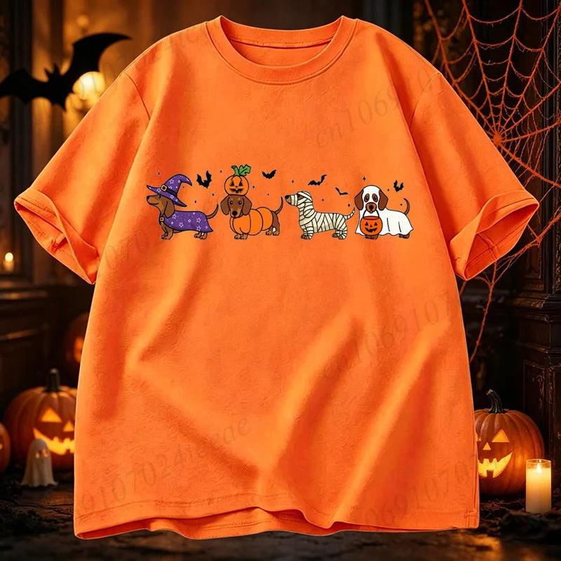 Graphic Dachshund Halloween T-Shirt