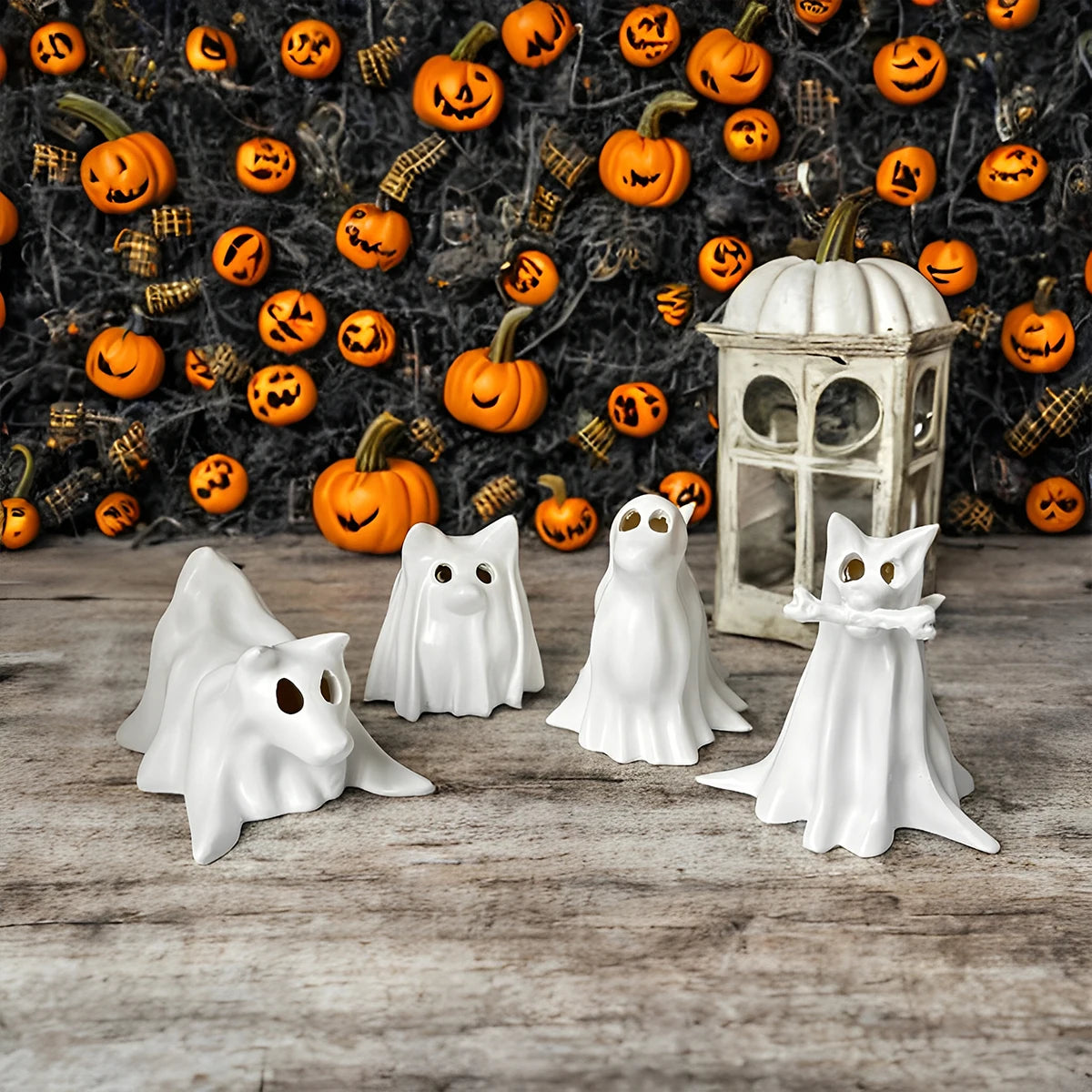 Ghost Dog Halloween Decor