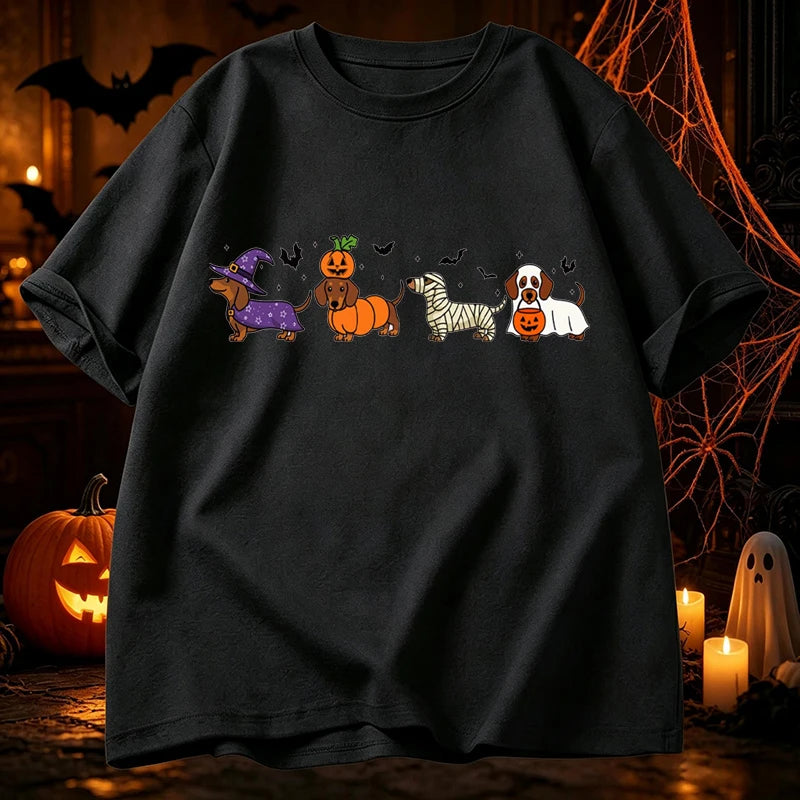 Graphic Dachshund Halloween T-Shirt