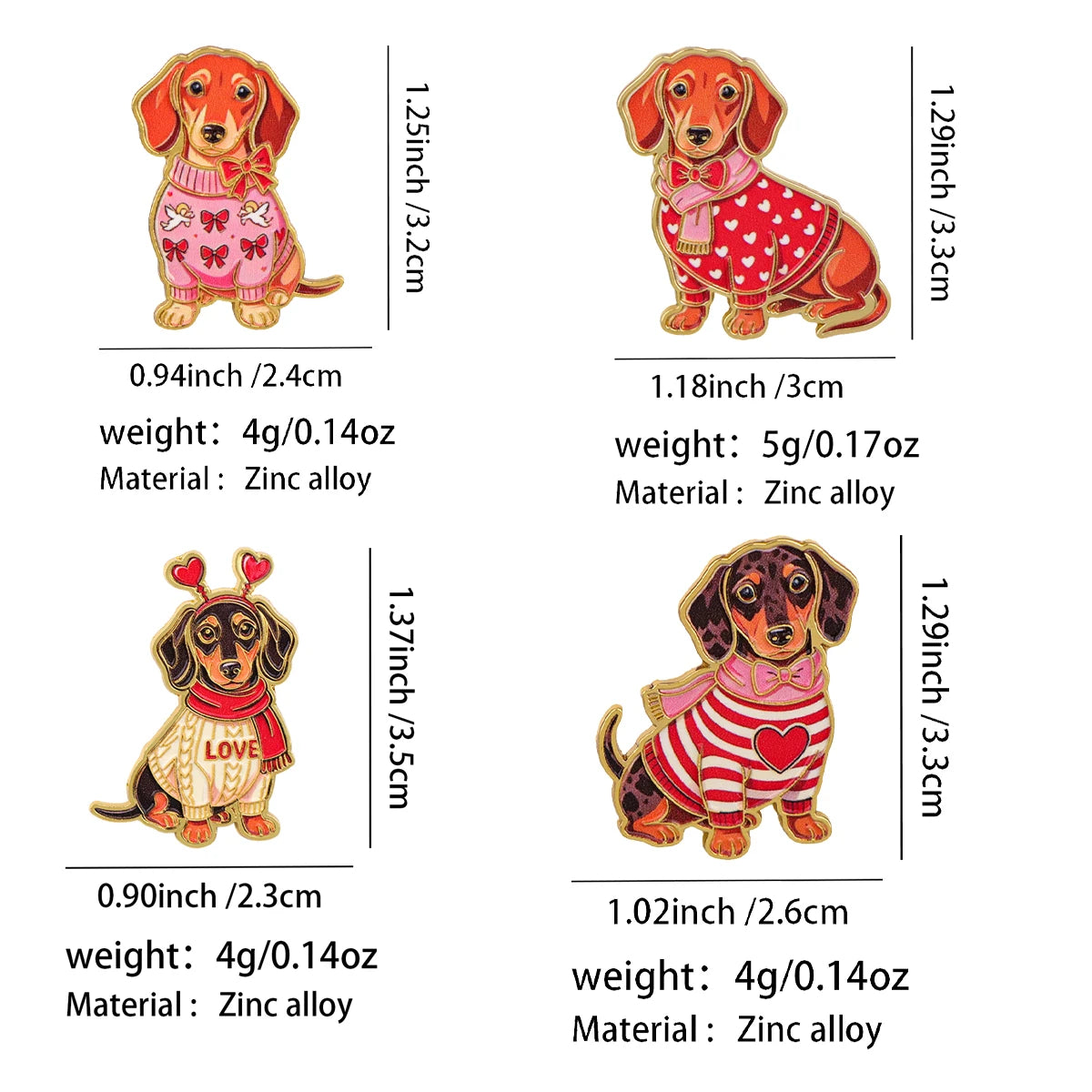 Dachshund Enamel Pin