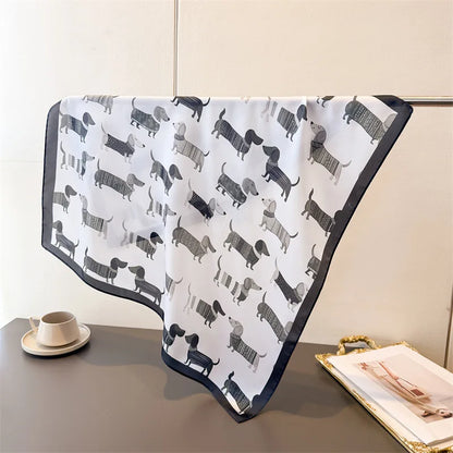 Dachshund Print Scarf