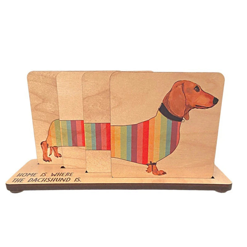 Dachshund Coasters 4-Piece Set