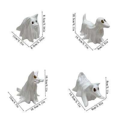 Ghost Dog Halloween Decor