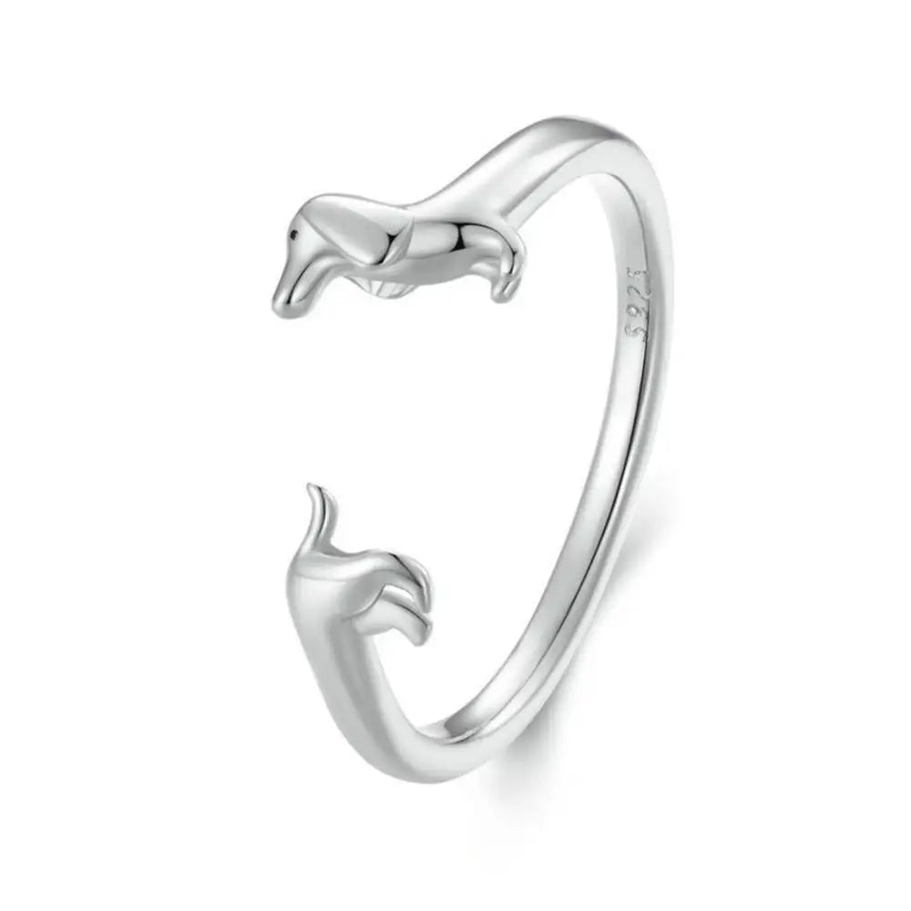 Dachshund Silver Ring