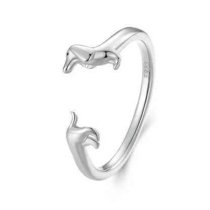 Dachshund Silver Ring