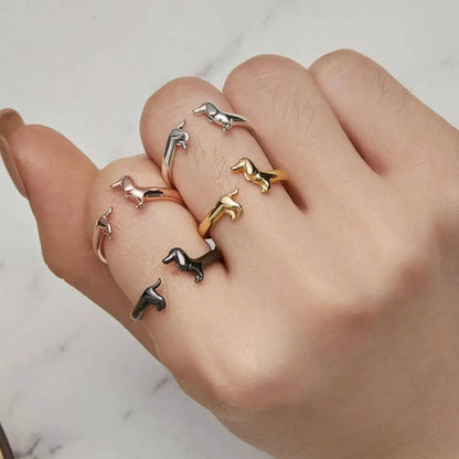 Dachshund Silver Ring