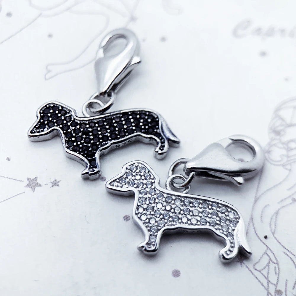 Sterling Silver Dachshund Charm