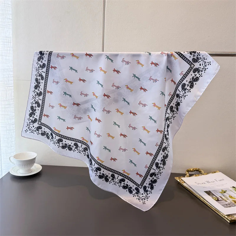 Dachshund Print Scarf