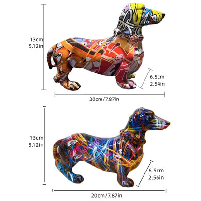 Graffiti Dog Sculptures