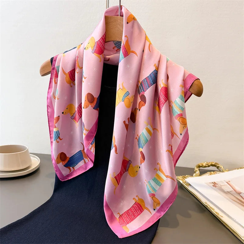 Dachshund Print Scarf
