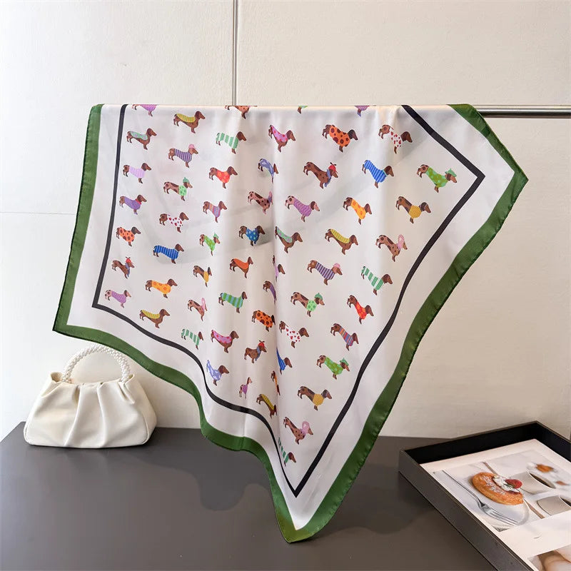 Dachshund Print Scarf