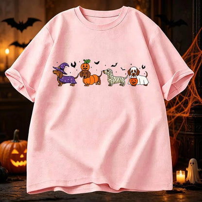 Graphic Dachshund Halloween T-Shirt