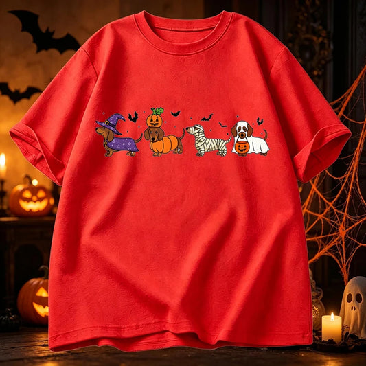 Graphic Dachshund Halloween T-Shirt