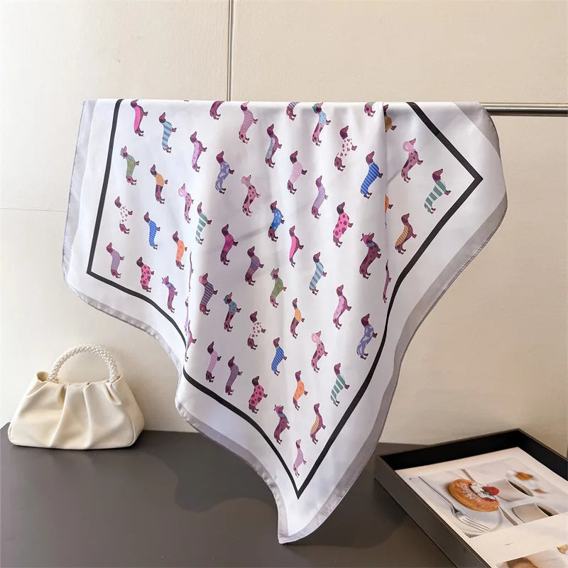 Dachshund Print Scarf