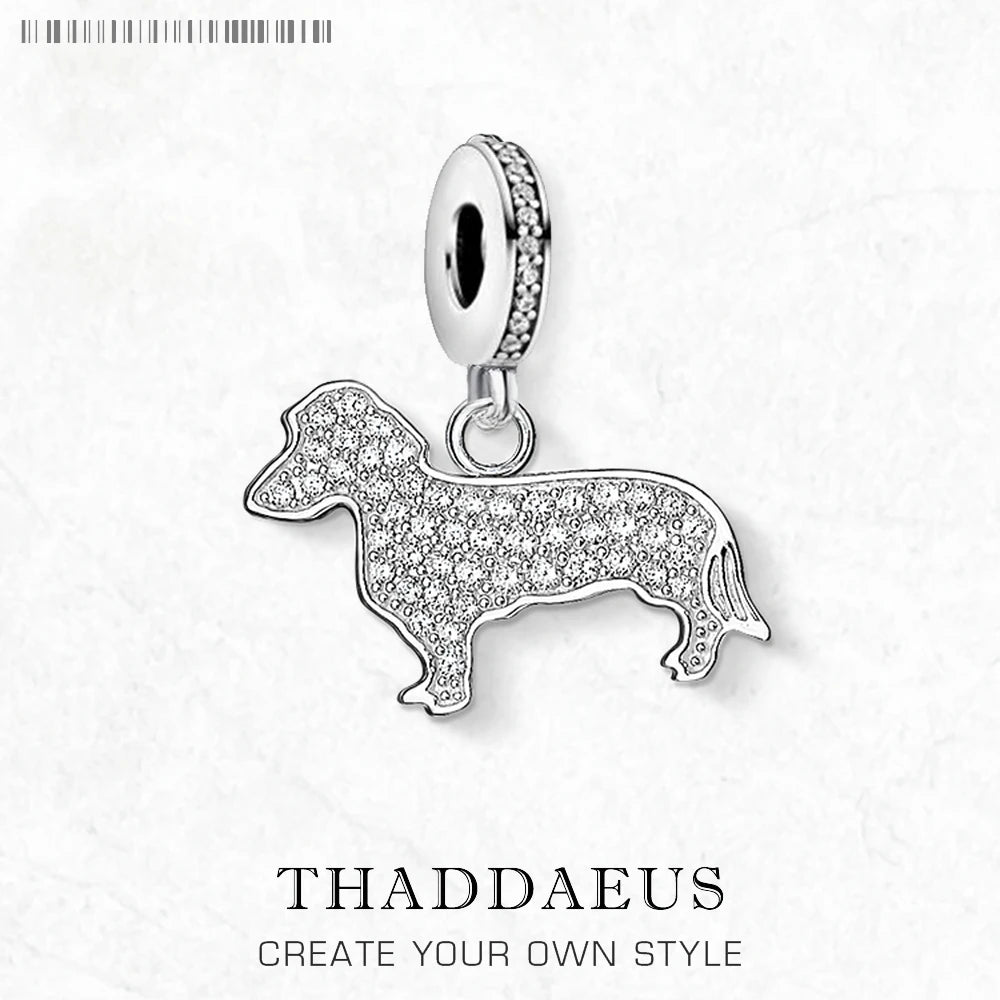 Sterling Silver Dachshund Charm