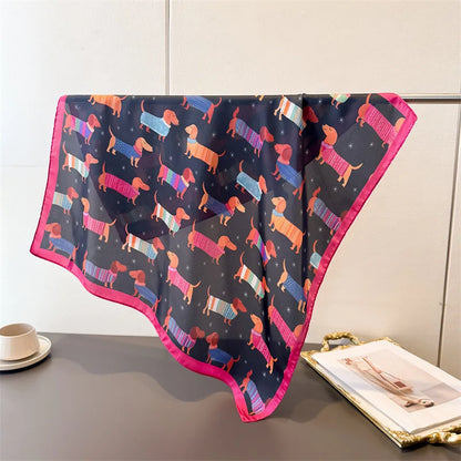 Dachshund Print Scarf