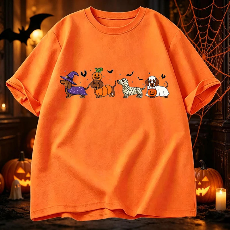 Graphic Dachshund Halloween T-Shirt