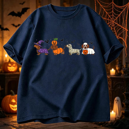 Graphic Dachshund Halloween T-Shirt