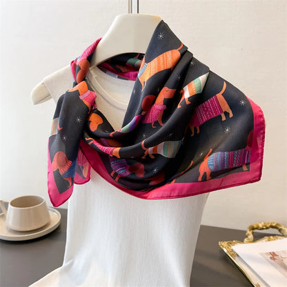 Dachshund Print Scarf