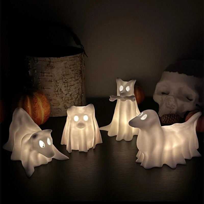 Ghost Dog Halloween Decor