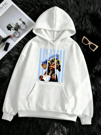 Women's Dachshund Print Hoodie