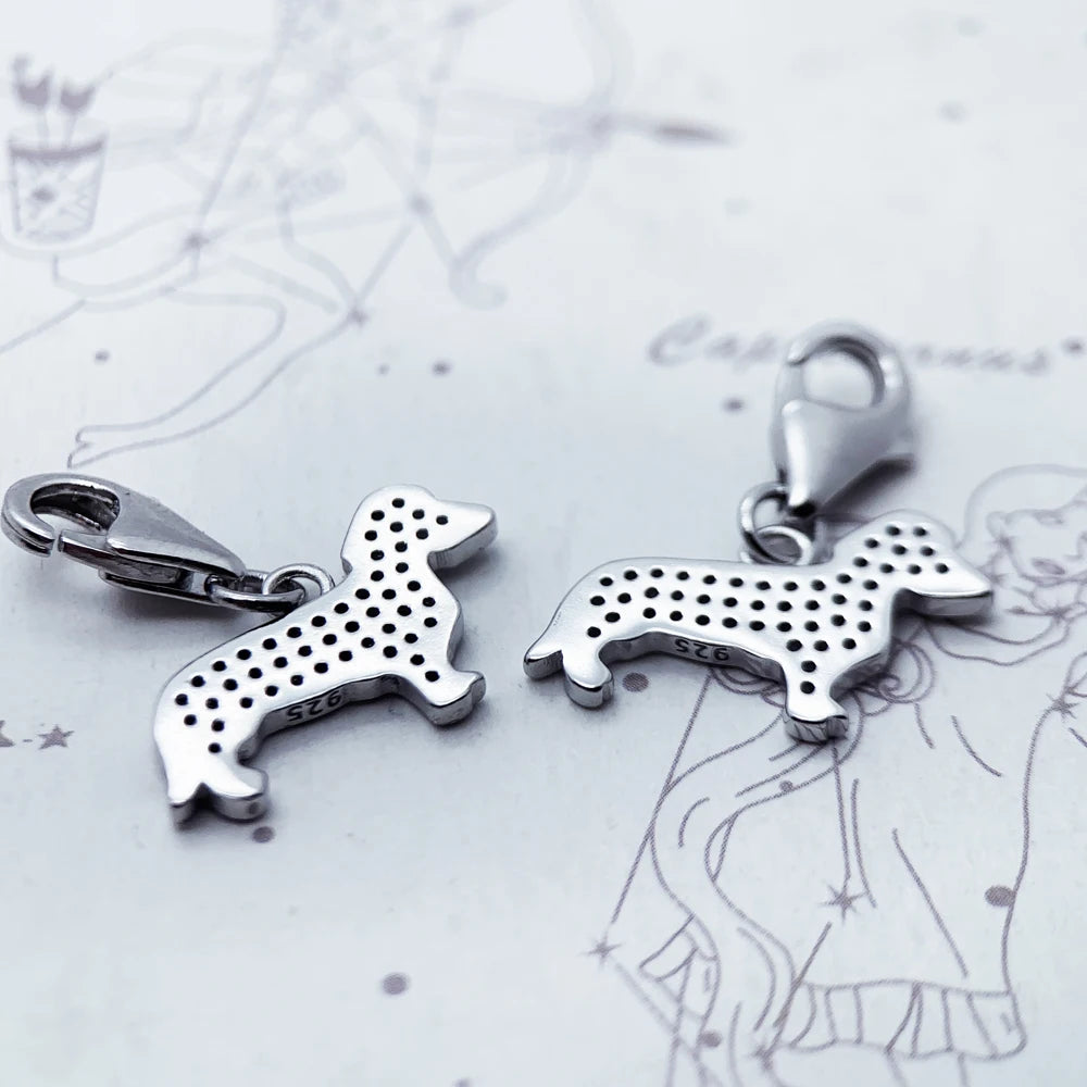 Sterling Silver Dachshund Charm