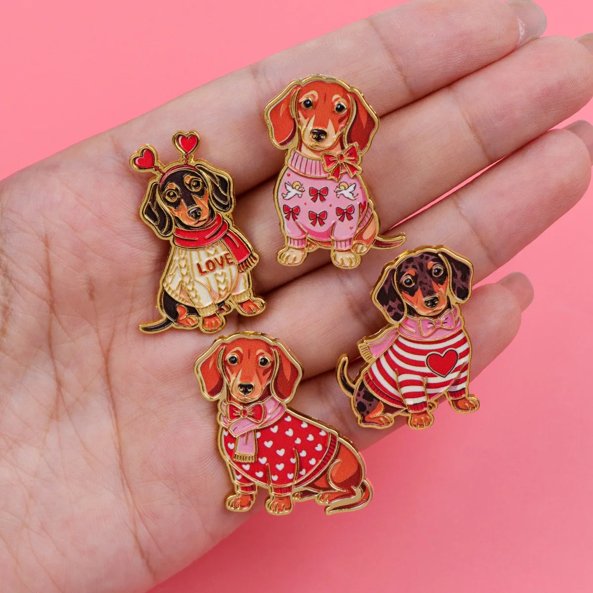 Dachshund Enamel Pin