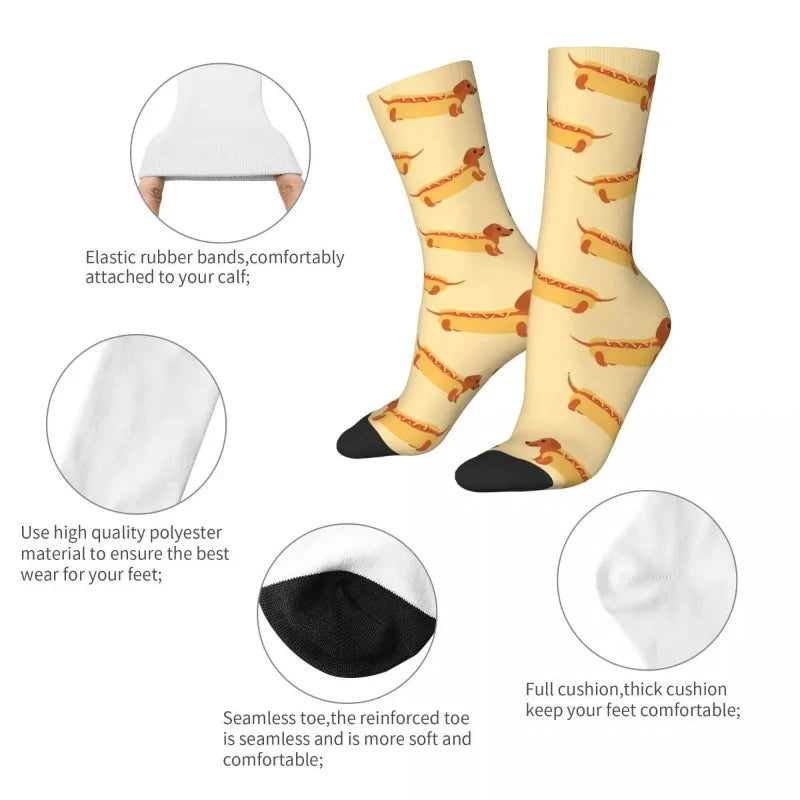 Dachshund Hotdog Socks