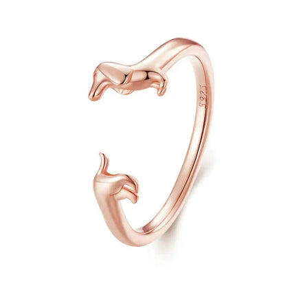 Dachshund Silver Ring
