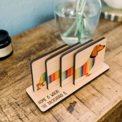 Dachshund Coasters 4-Piece Set