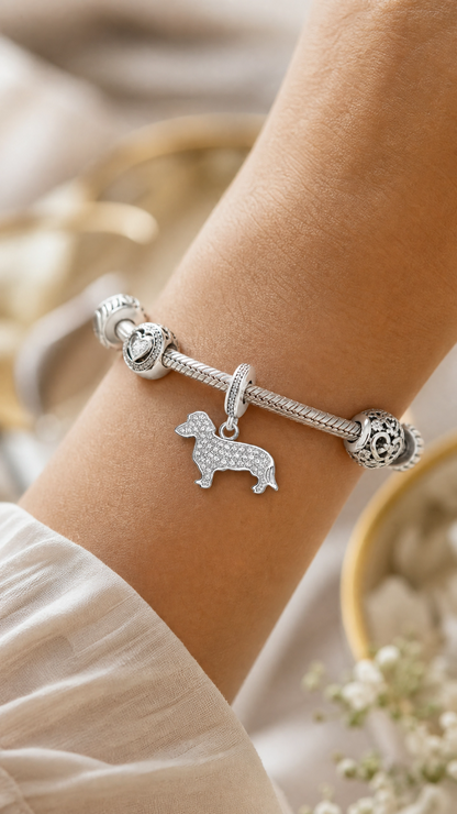 Sterling Silver Dachshund Charm